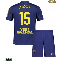 Atletico Madrid Clement Lenglet #15 Replica Away Minikit 2025-26 Short Sleeve (+ pants)